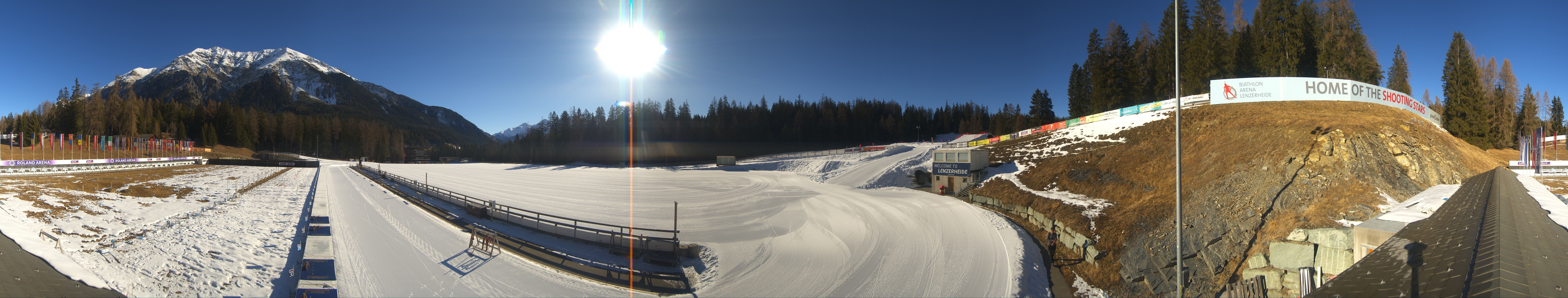 Archived image Webcam Biathlon Arena in Lenzerheide