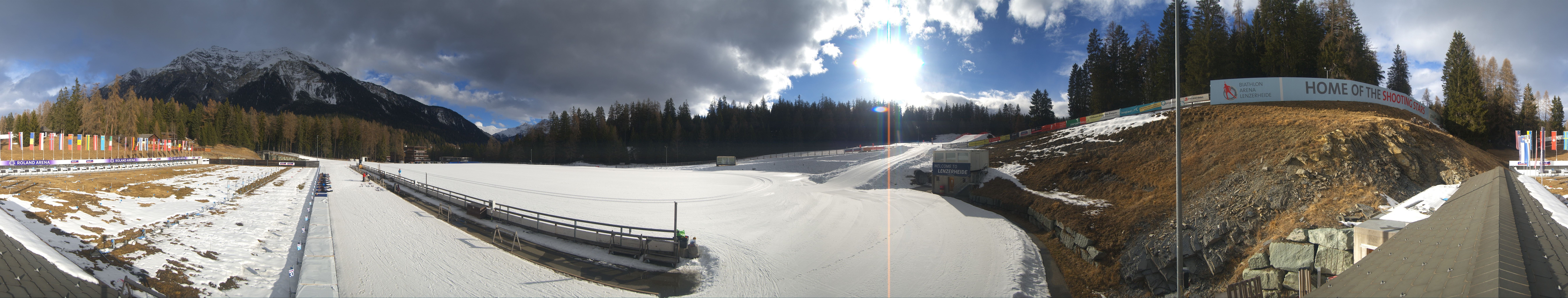Archived image Webcam Biathlon Arena in Lenzerheide