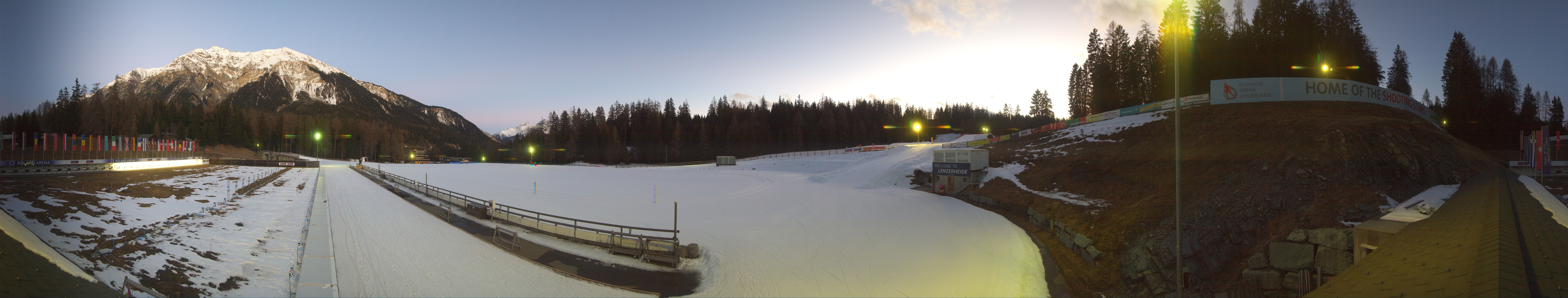 Archived image Webcam Biathlon Arena in Lenzerheide