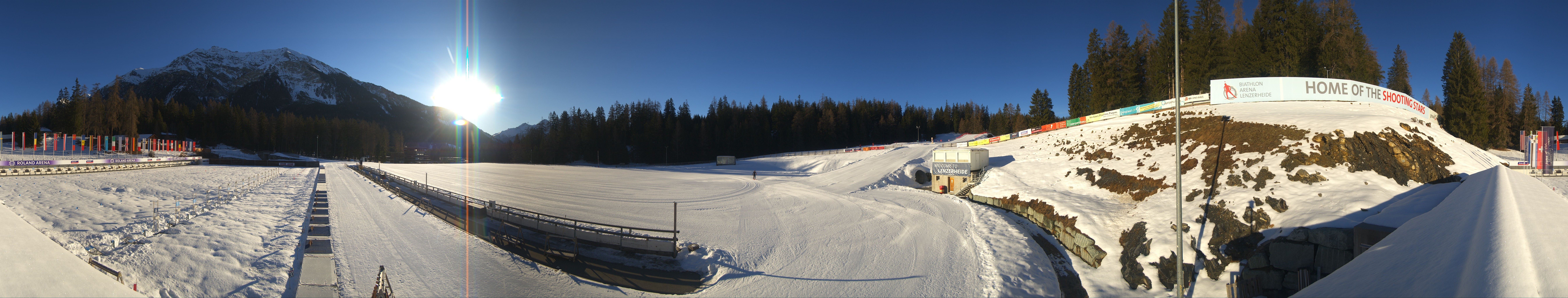 Archived image Webcam Biathlon Arena in Lenzerheide