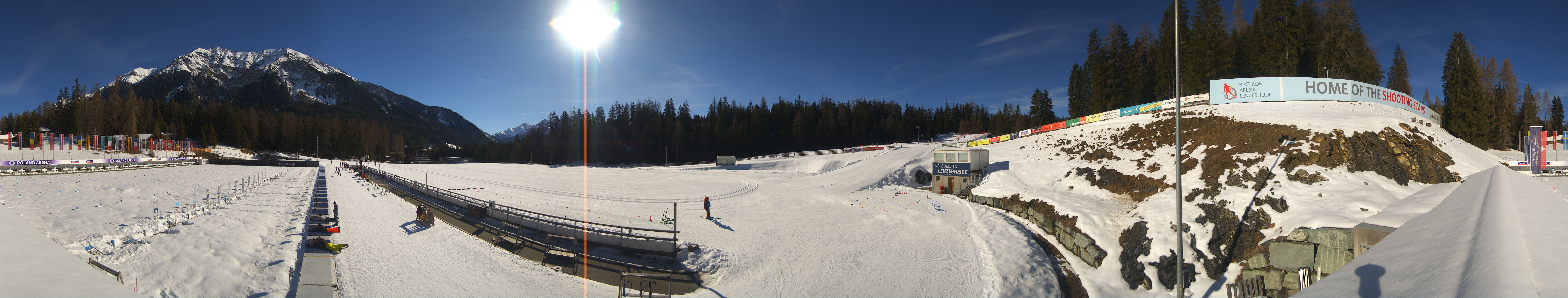 Archived image Webcam Biathlon Arena in Lenzerheide