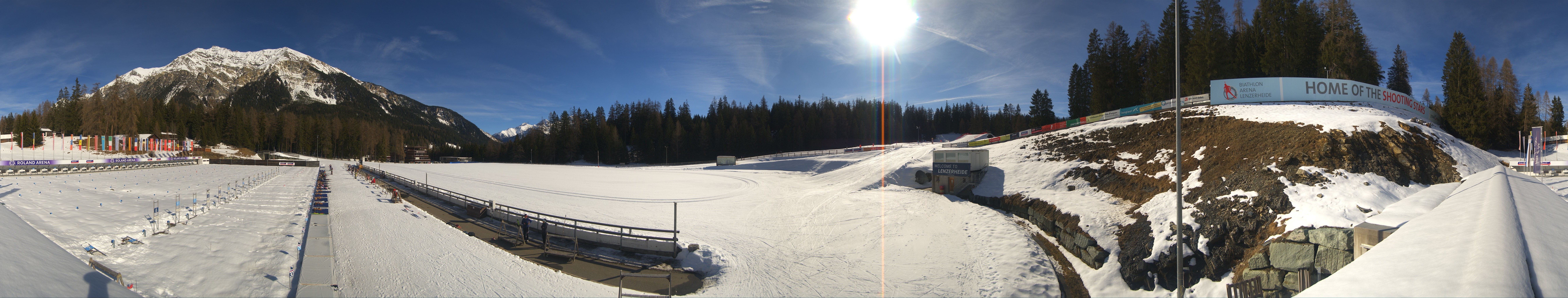 Archived image Webcam Biathlon Arena in Lenzerheide