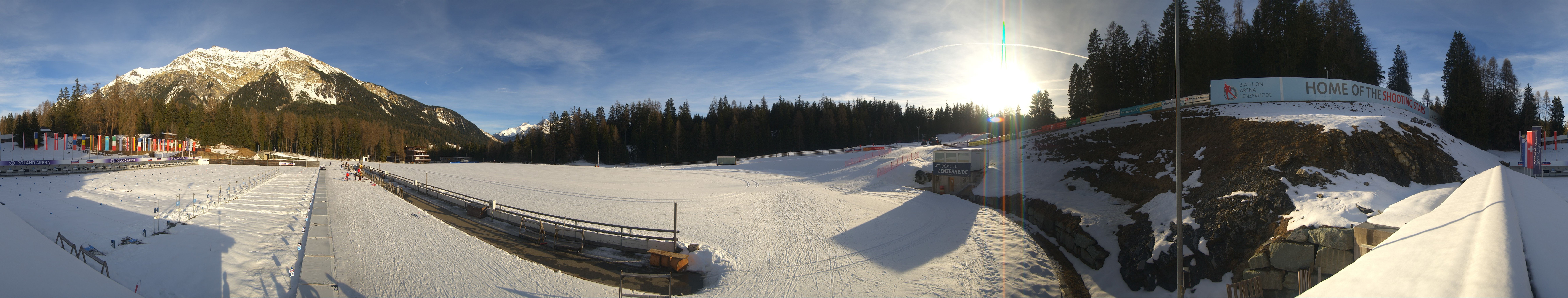 Archived image Webcam Biathlon Arena in Lenzerheide