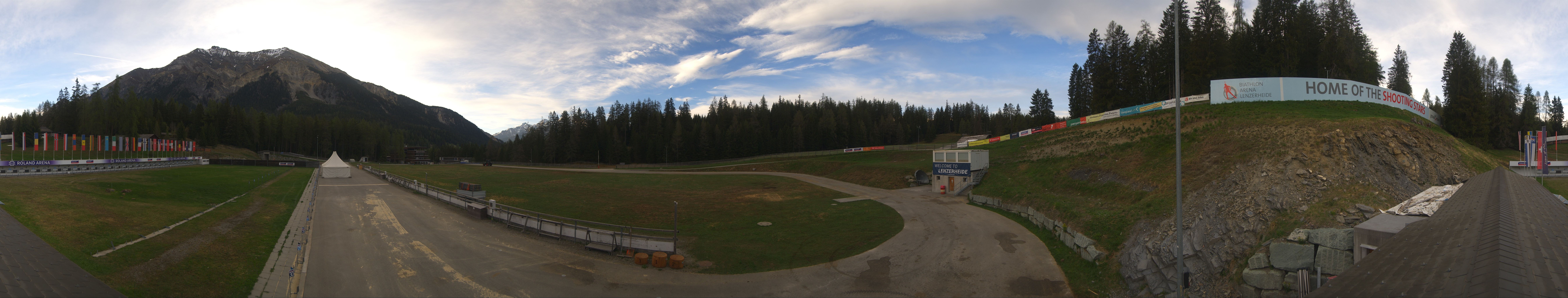 Archived image Webcam Biathlon Arena in Lenzerheide