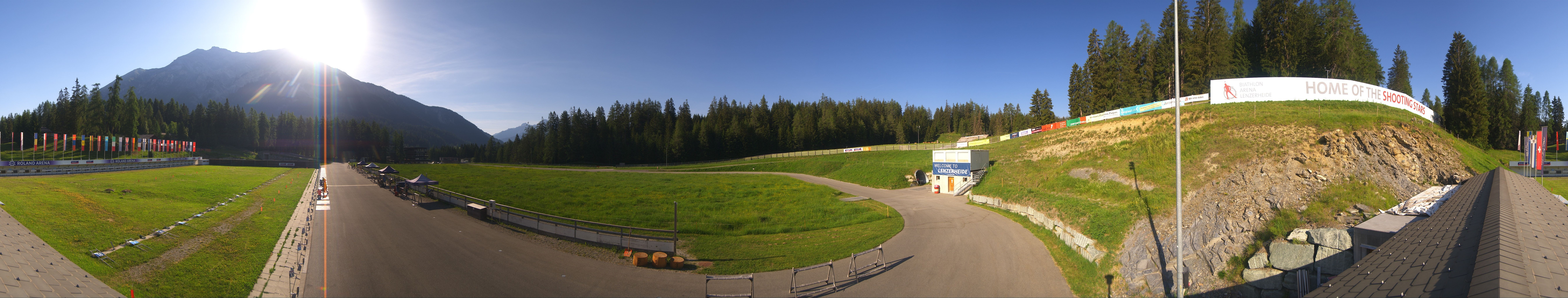 Archived image Webcam Biathlon Arena in Lenzerheide