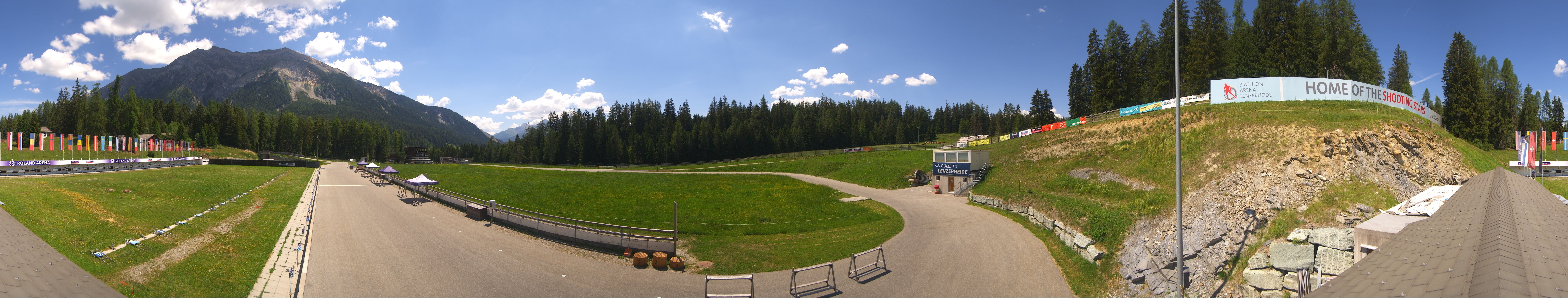 Archived image Webcam Biathlon Arena in Lenzerheide