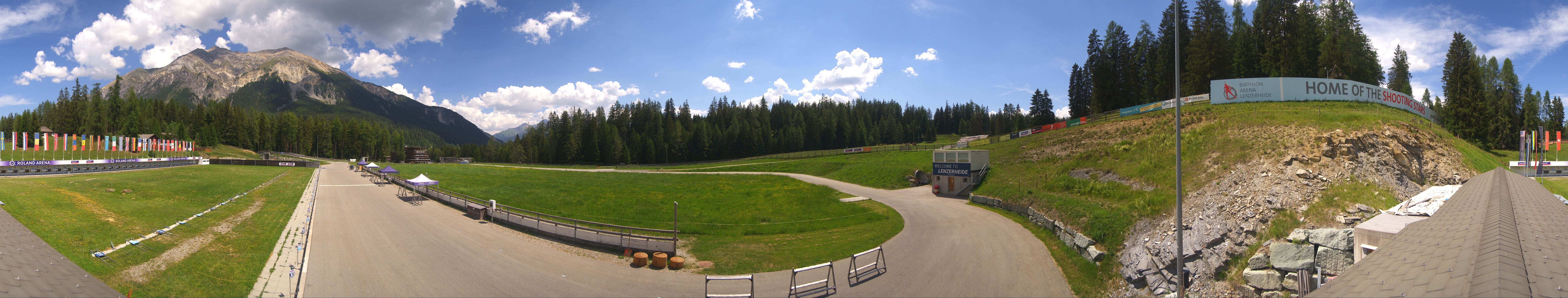 Archived image Webcam Biathlon Arena in Lenzerheide