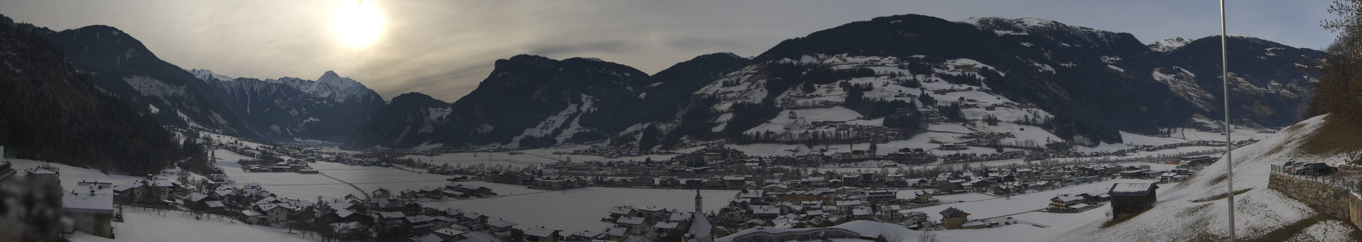 Archiv Foto Webcam Blick von Bichl auf Mayrhofen