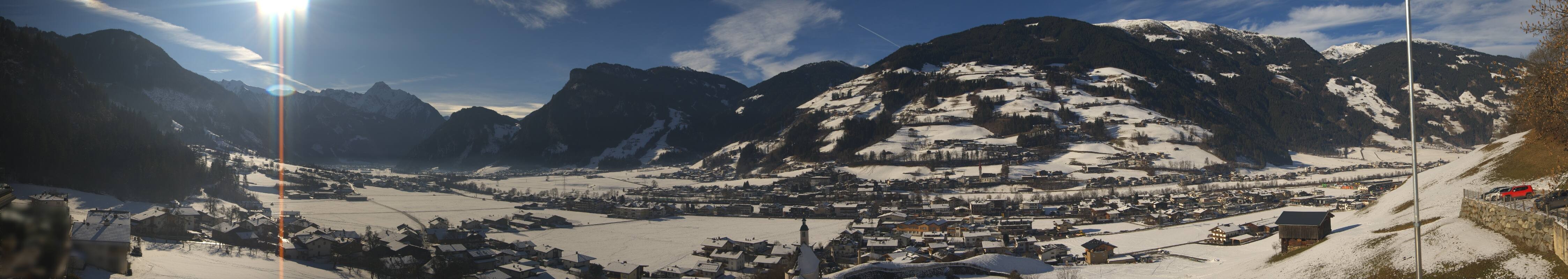 Archiv Foto Webcam Blick von Bichl auf Mayrhofen