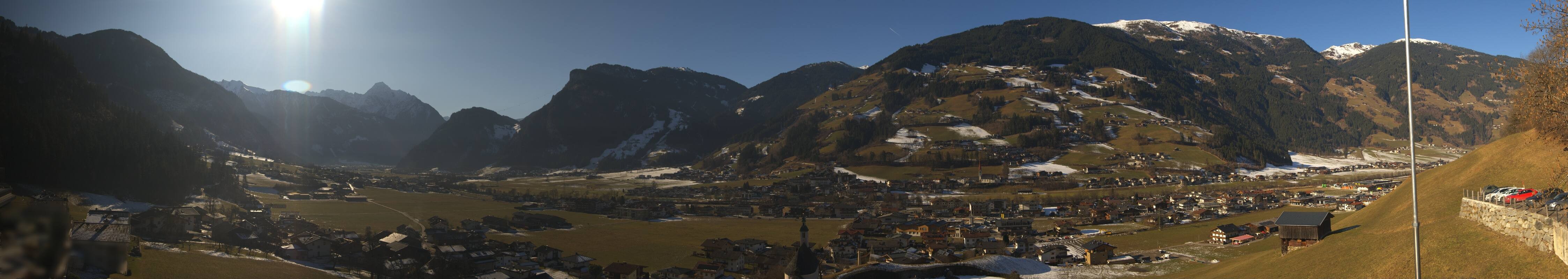Archiv Foto Webcam Blick von Bichl auf Mayrhofen