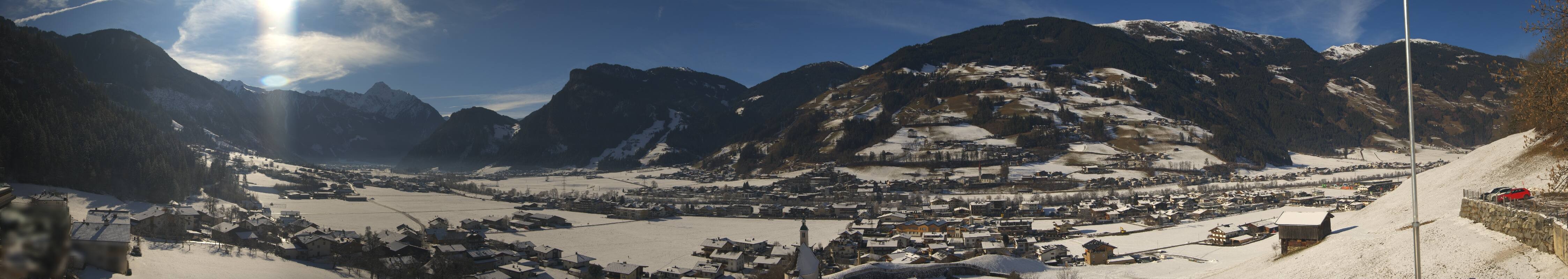 Archiv Foto Webcam Blick von Bichl auf Mayrhofen