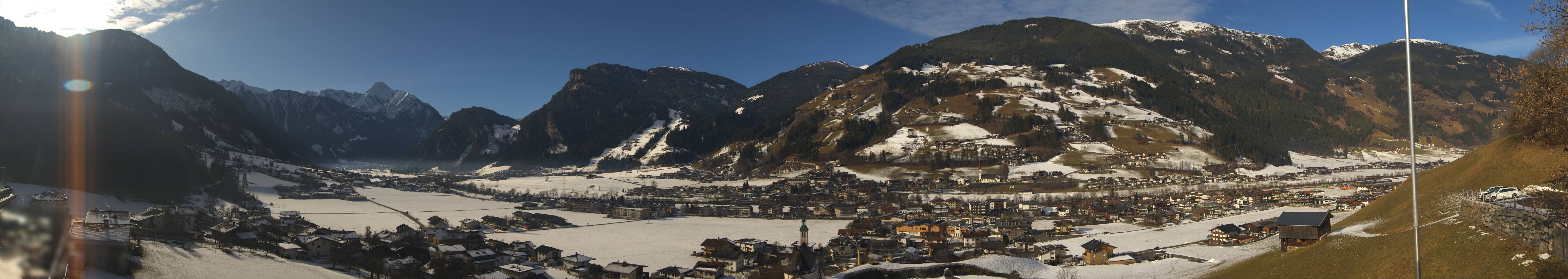 Archiv Foto Webcam Blick von Bichl auf Mayrhofen
