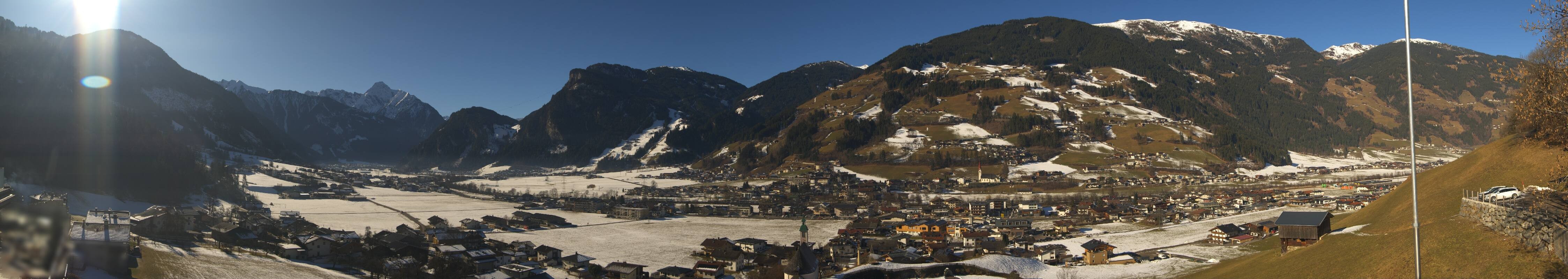 Archiv Foto Webcam Blick von Bichl auf Mayrhofen