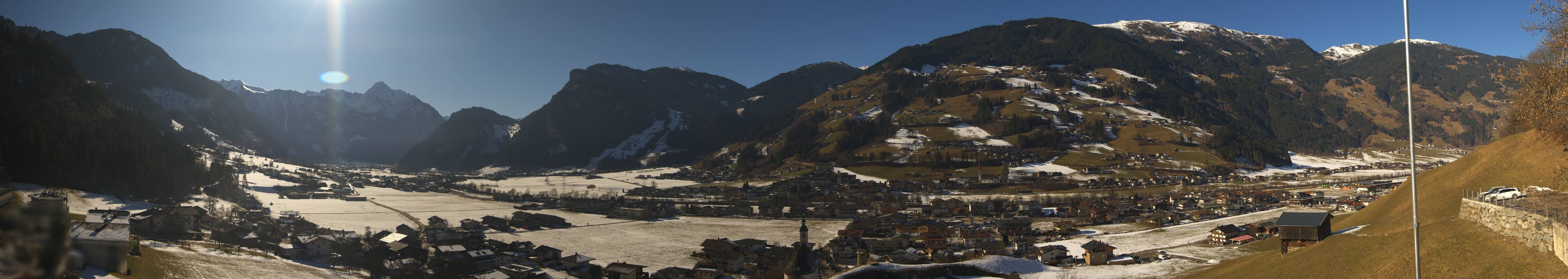 Archiv Foto Webcam Blick von Bichl auf Mayrhofen