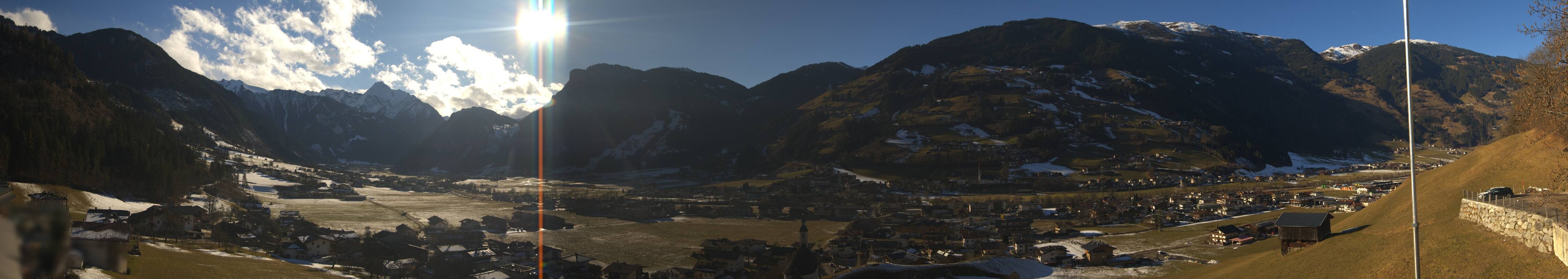 Archiv Foto Webcam Blick von Bichl auf Mayrhofen