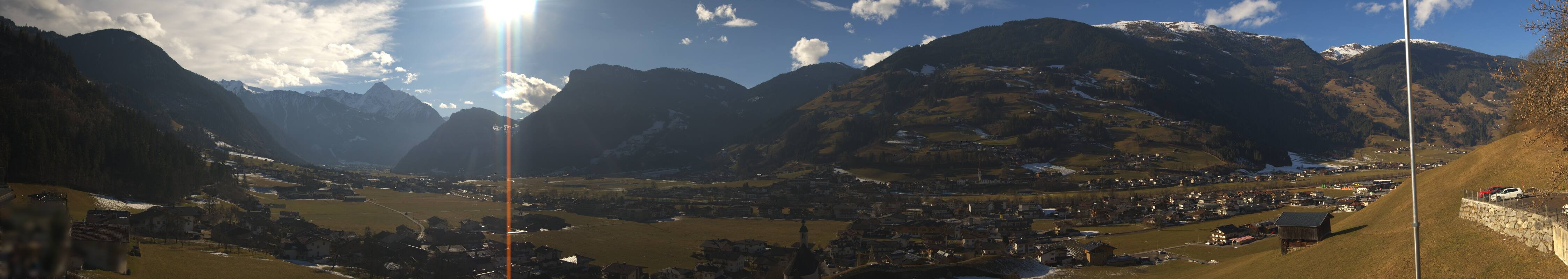 Archiv Foto Webcam Blick von Bichl auf Mayrhofen