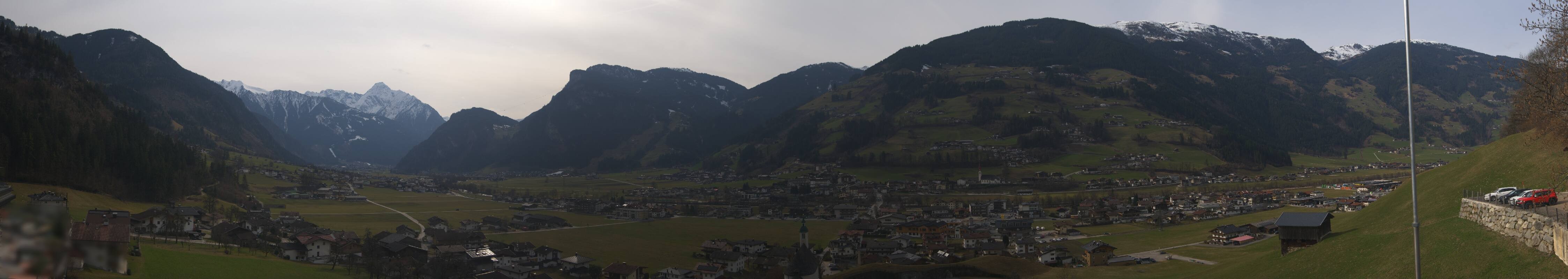 Archiv Foto Webcam Blick von Bichl auf Mayrhofen