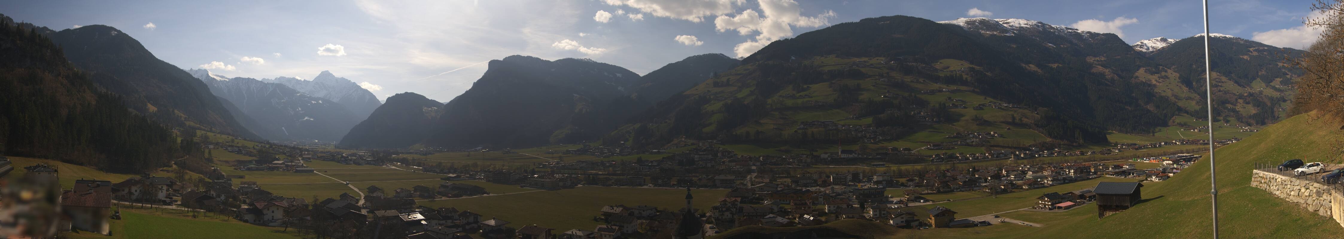 Archiv Foto Webcam Blick von Bichl auf Mayrhofen
