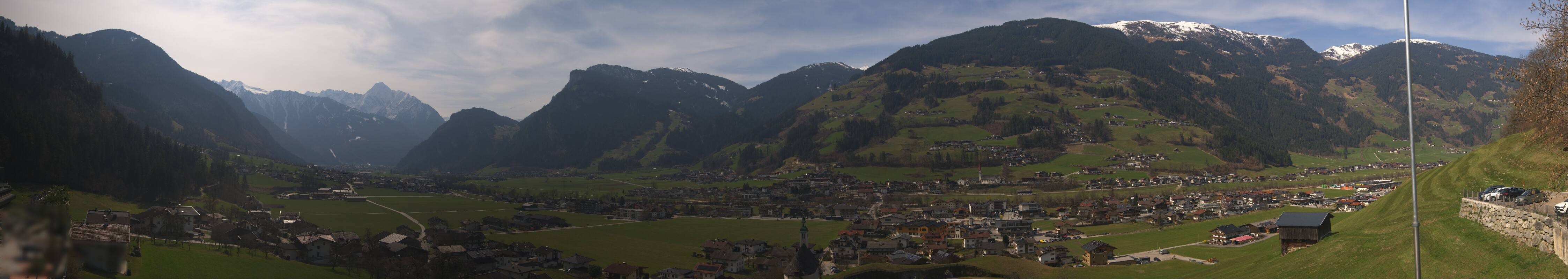Archiv Foto Webcam Blick von Bichl auf Mayrhofen