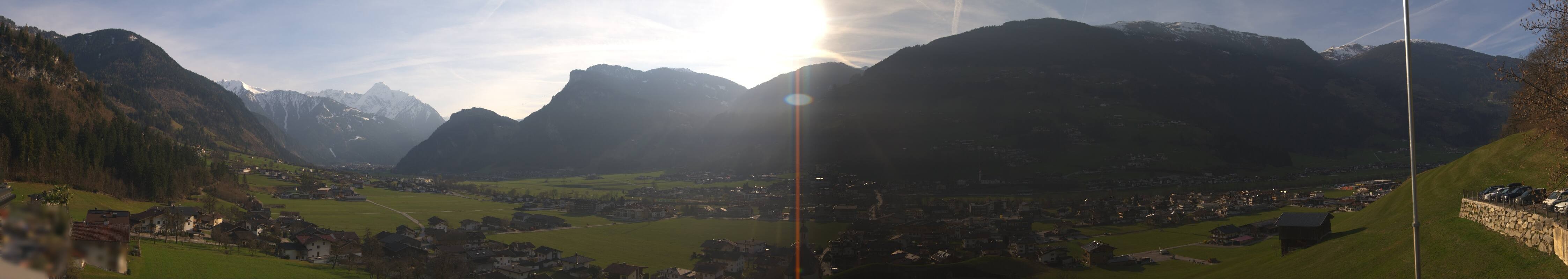 Archiv Foto Webcam Blick von Bichl auf Mayrhofen