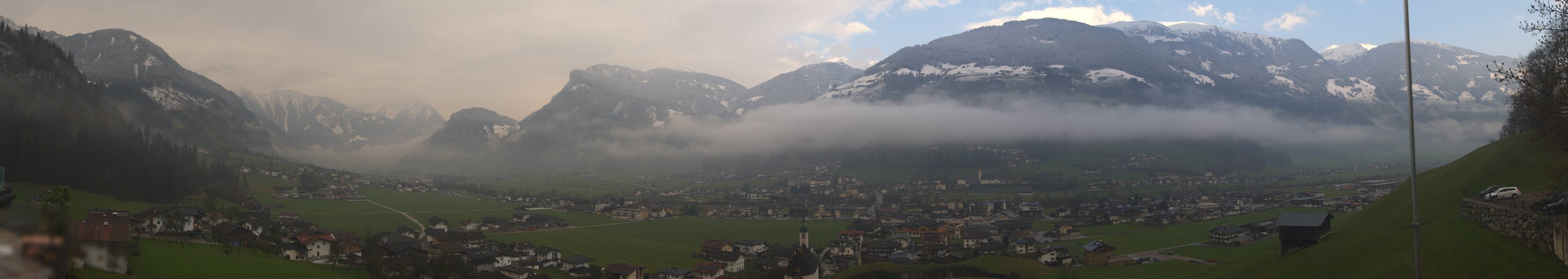 Archiv Foto Webcam Blick von Bichl auf Mayrhofen