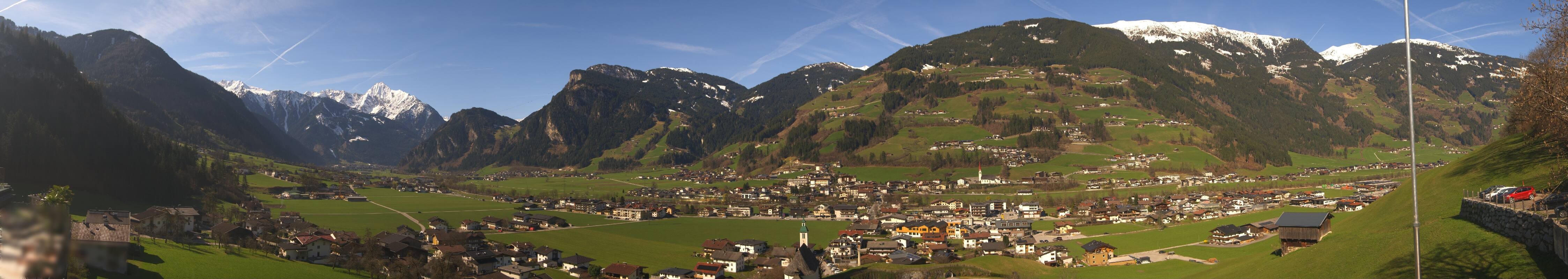 Archiv Foto Webcam Blick von Bichl auf Mayrhofen