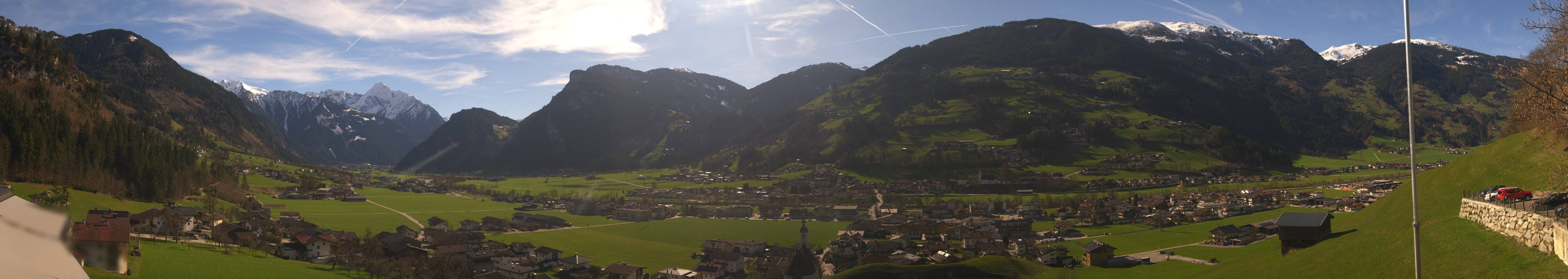 Archiv Foto Webcam Blick von Bichl auf Mayrhofen