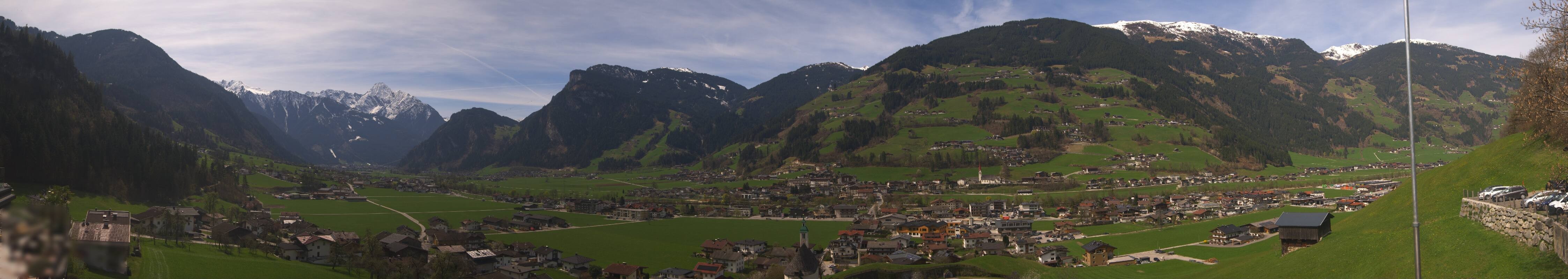Archiv Foto Webcam Blick von Bichl auf Mayrhofen
