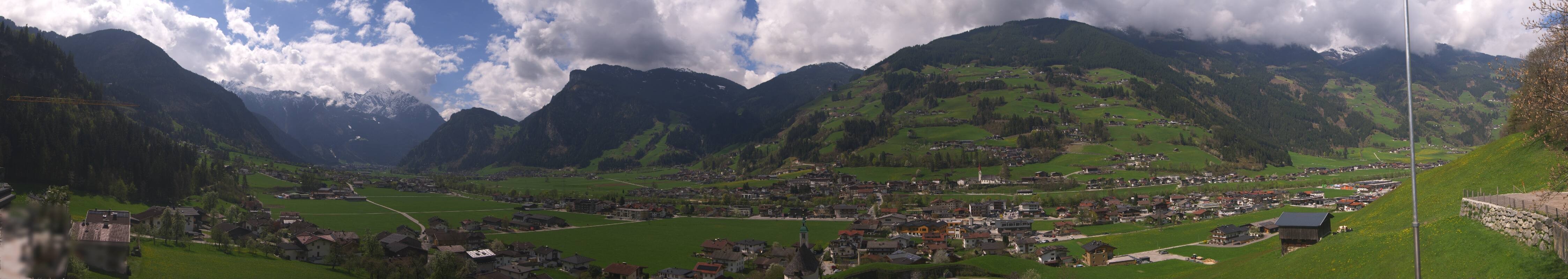 Archiv Foto Webcam Blick von Bichl auf Mayrhofen