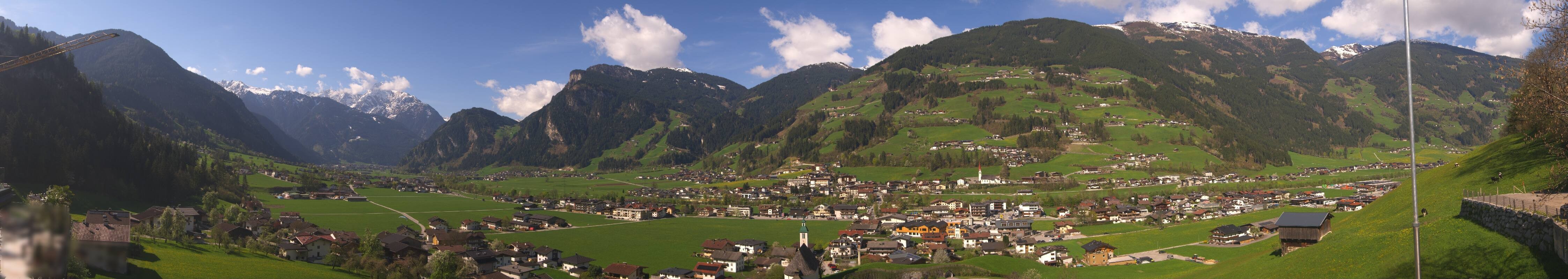 Archiv Foto Webcam Blick von Bichl auf Mayrhofen