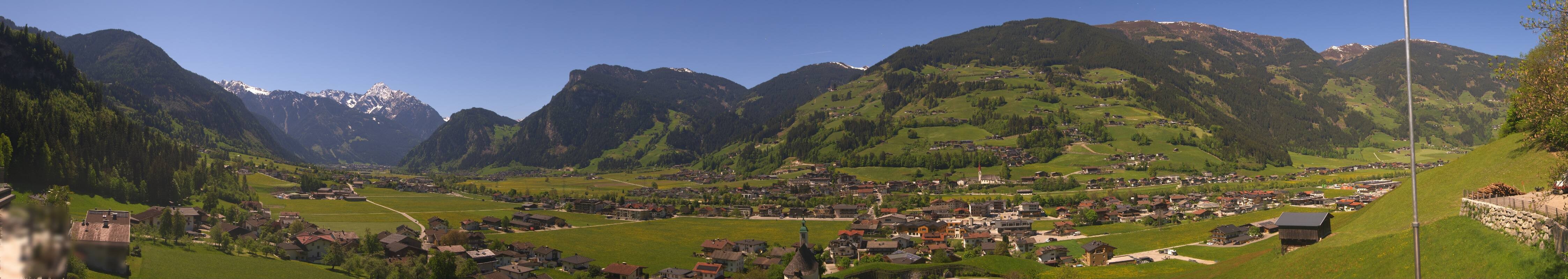 Archiv Foto Webcam Blick von Bichl auf Mayrhofen