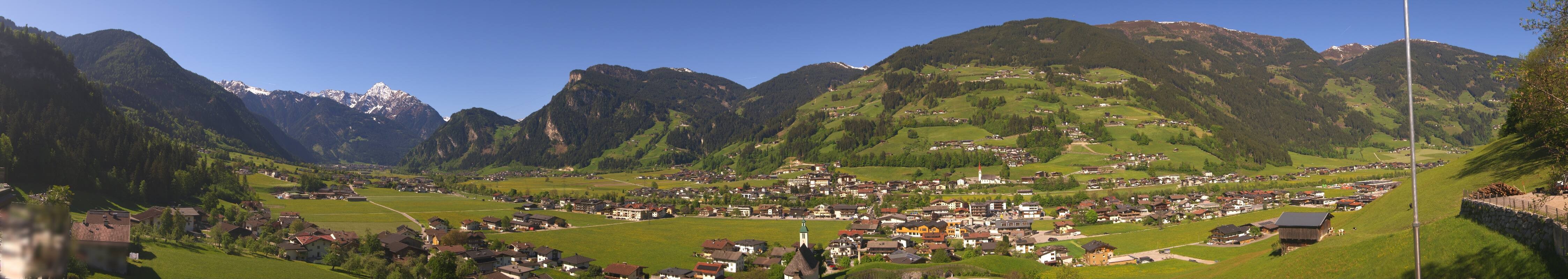 Archiv Foto Webcam Blick von Bichl auf Mayrhofen