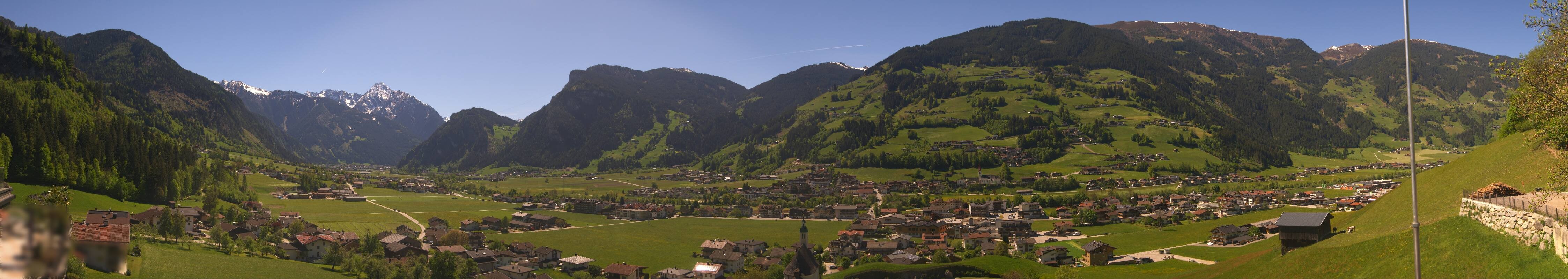 Archiv Foto Webcam Blick von Bichl auf Mayrhofen