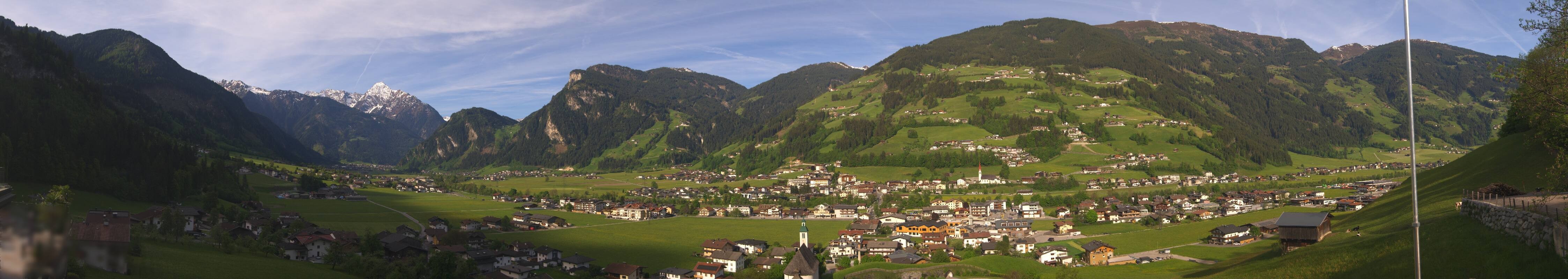Archiv Foto Webcam Blick von Bichl auf Mayrhofen