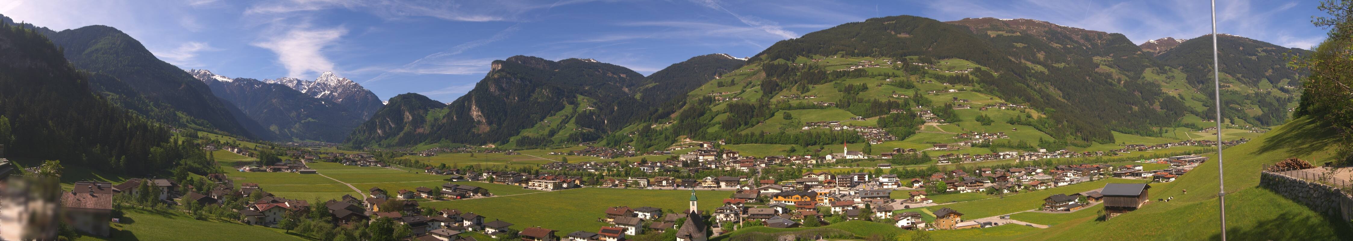 Archiv Foto Webcam Blick von Bichl auf Mayrhofen