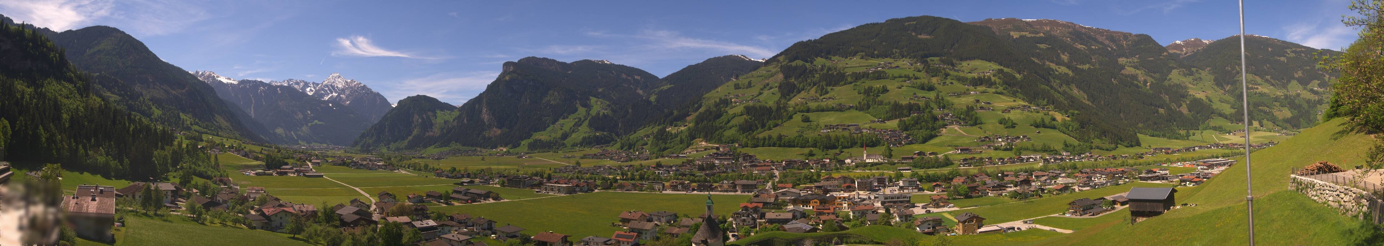 Archiv Foto Webcam Blick von Bichl auf Mayrhofen