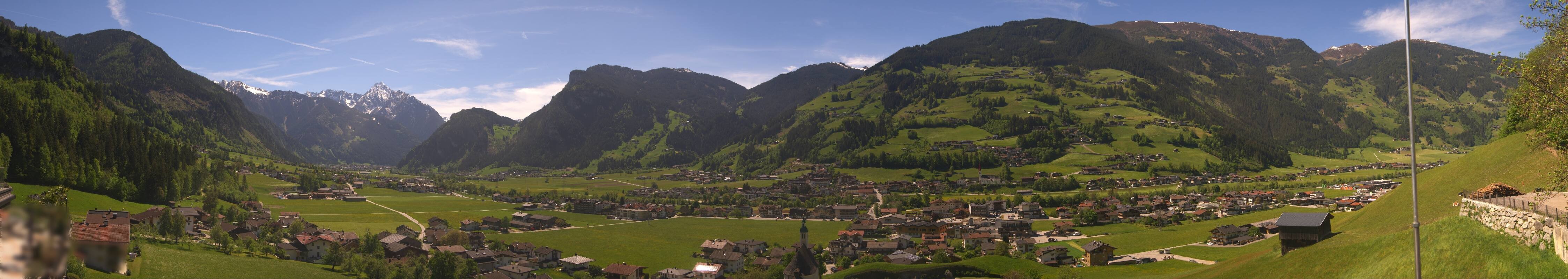 Archiv Foto Webcam Blick von Bichl auf Mayrhofen