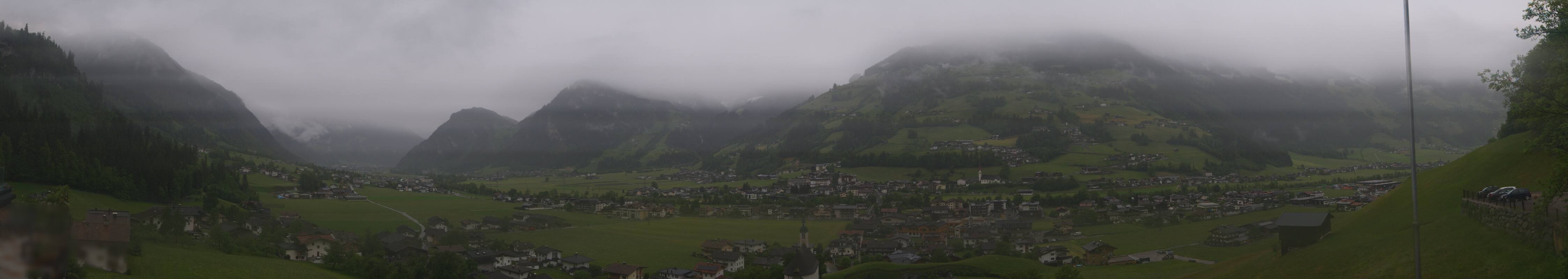 Archiv Foto Webcam Blick von Bichl auf Mayrhofen
