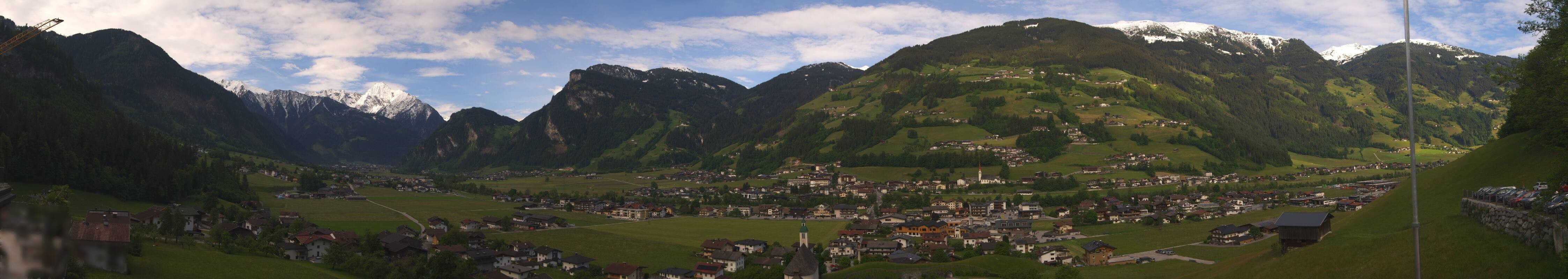 Archiv Foto Webcam Blick von Bichl auf Mayrhofen