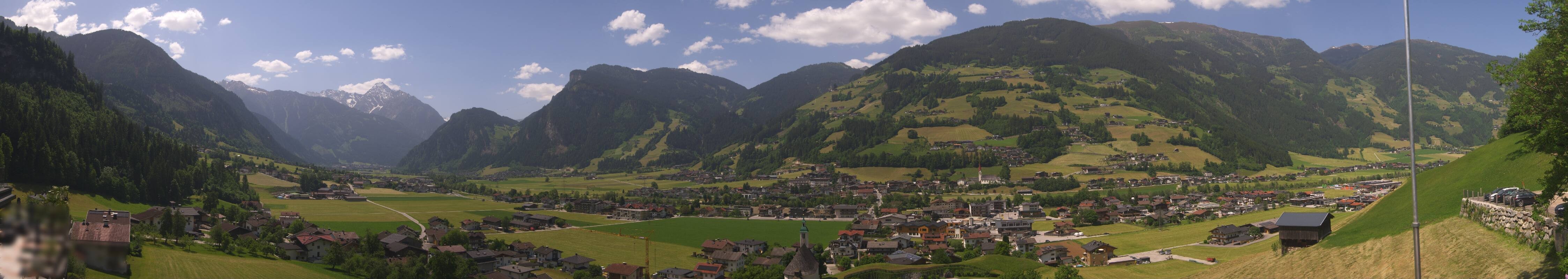 Archiv Foto Webcam Blick von Bichl auf Mayrhofen