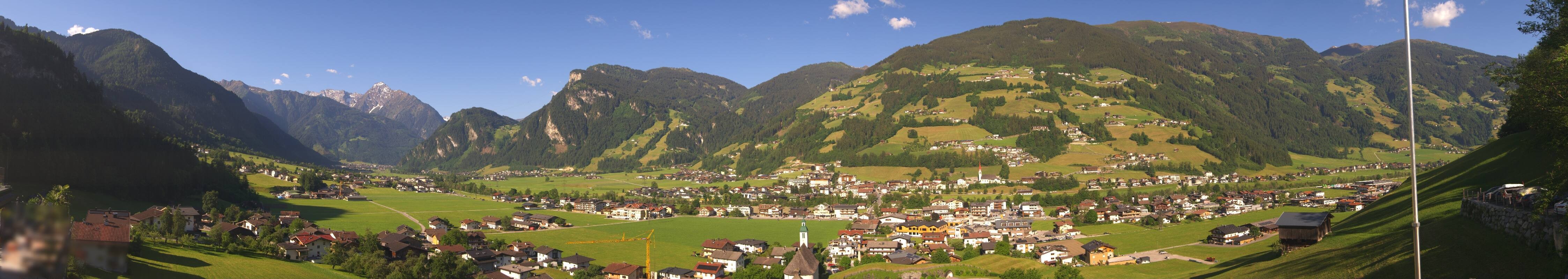 Archiv Foto Webcam Blick von Bichl auf Mayrhofen