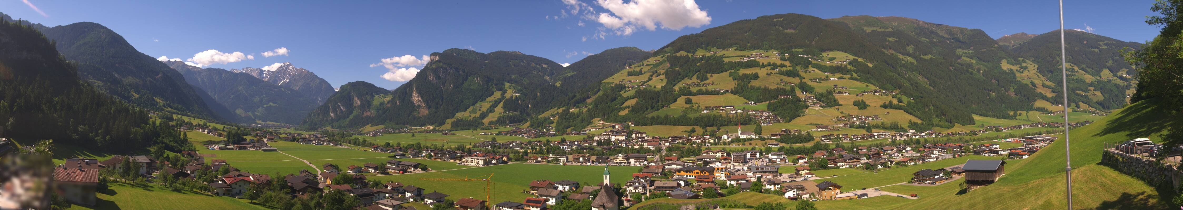 Archiv Foto Webcam Blick von Bichl auf Mayrhofen