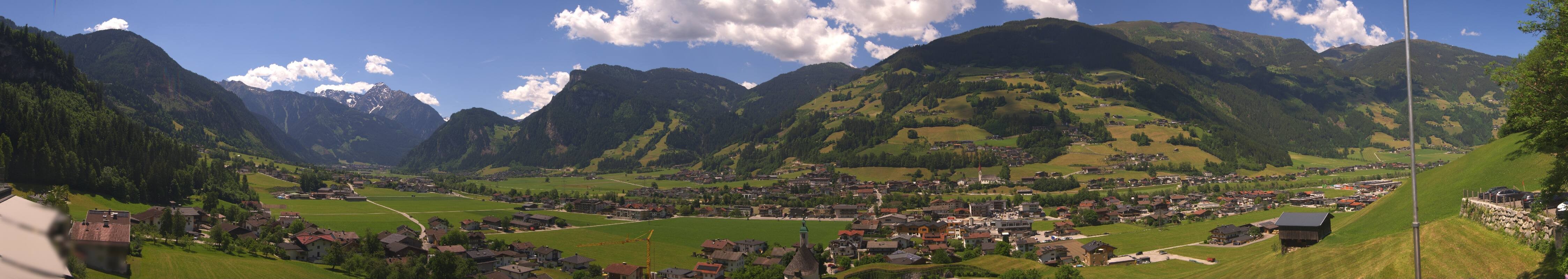 Archiv Foto Webcam Blick von Bichl auf Mayrhofen