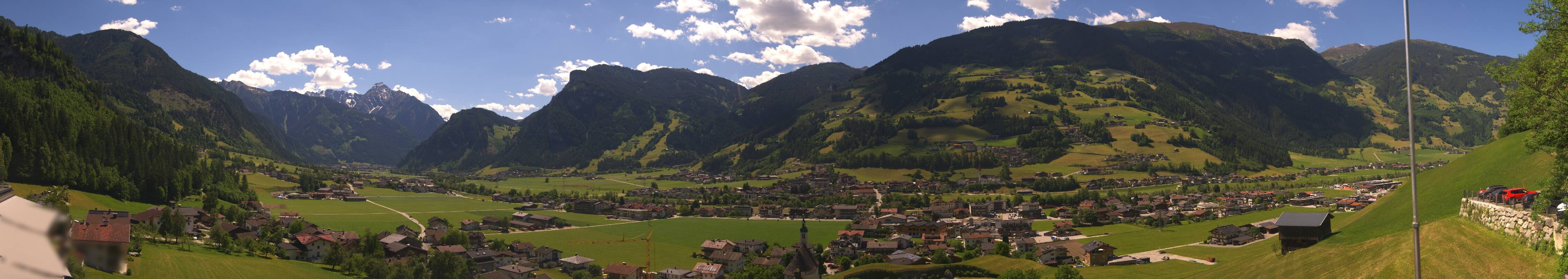 Archiv Foto Webcam Blick von Bichl auf Mayrhofen