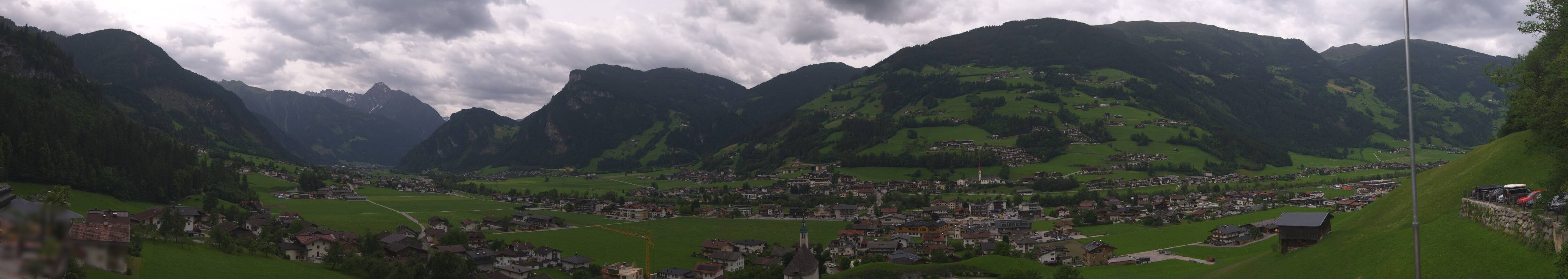 Archiv Foto Webcam Blick von Bichl auf Mayrhofen
