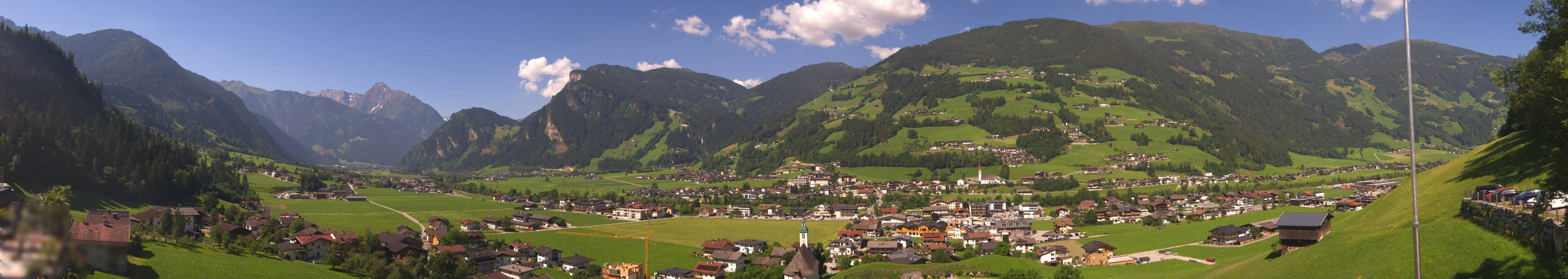 Archiv Foto Webcam Blick von Bichl auf Mayrhofen