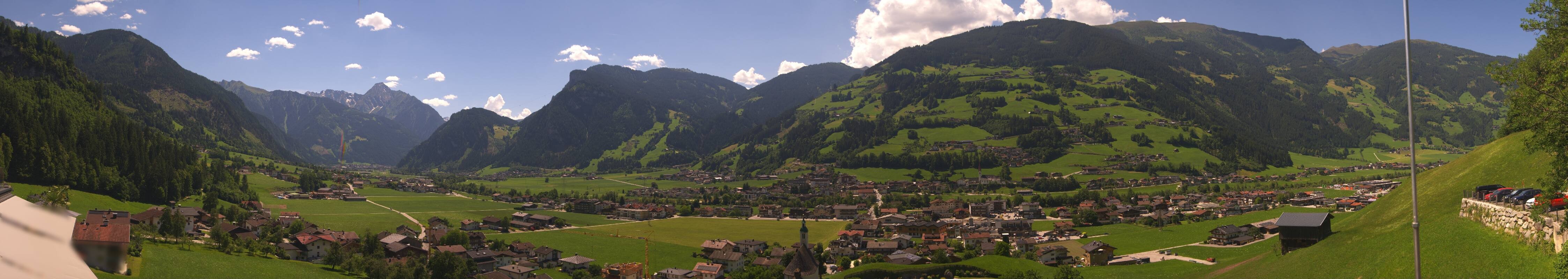 Archiv Foto Webcam Blick von Bichl auf Mayrhofen