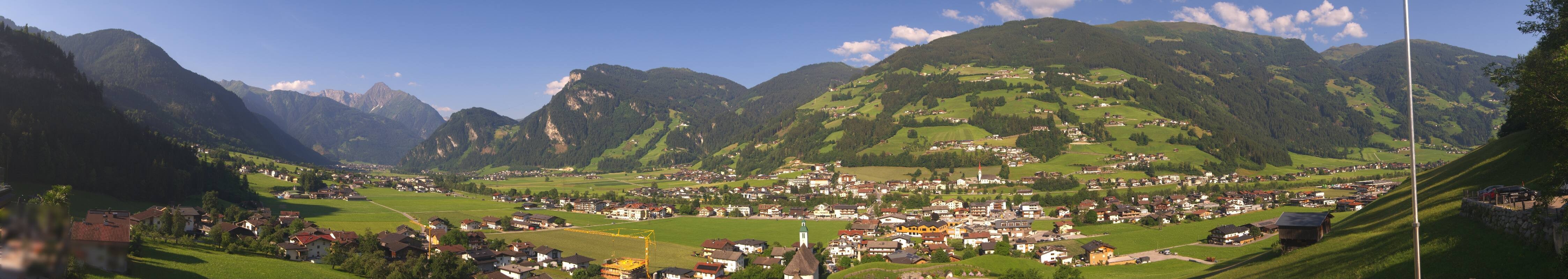 Archiv Foto Webcam Blick von Bichl auf Mayrhofen