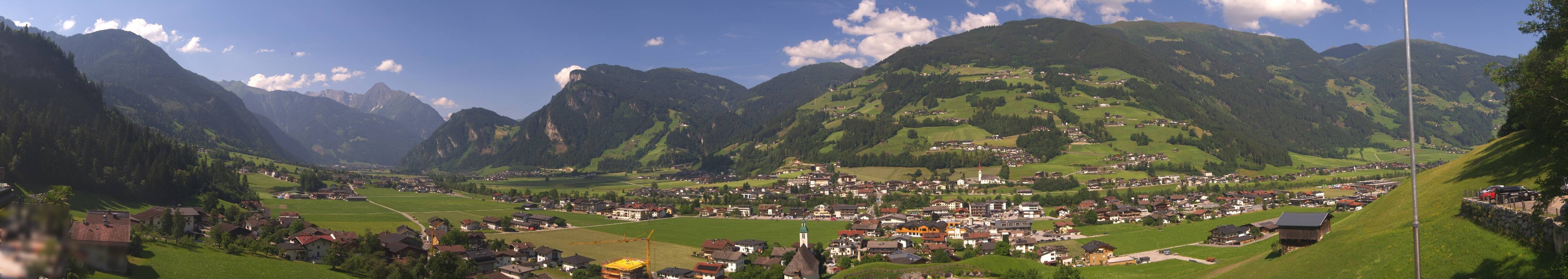 Archiv Foto Webcam Blick von Bichl auf Mayrhofen