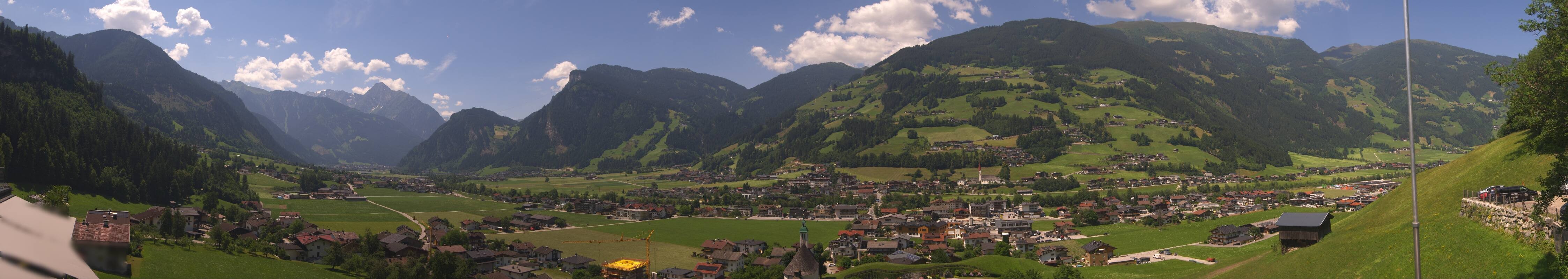Archiv Foto Webcam Blick von Bichl auf Mayrhofen